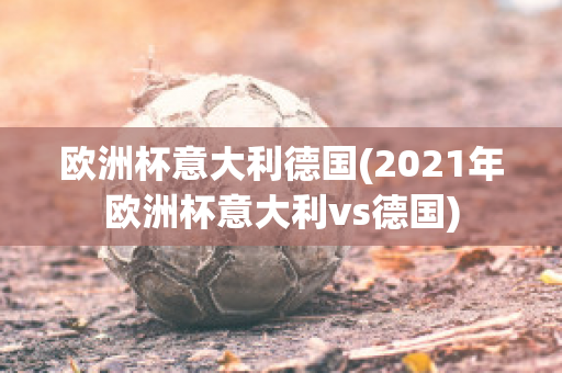 欧洲杯意大利德国(2021年欧洲杯意大利vs德国)