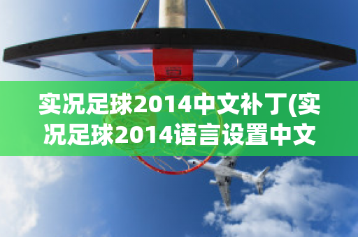 实况足球2014中文补丁(实况足球2014语言设置中文)