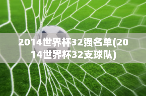 2014世界杯32强名单(2014世界杯32支球队)