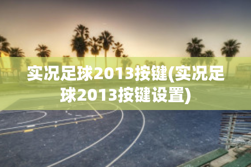 实况足球2013按键(实况足球2013按键设置)