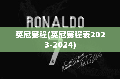 英冠赛程(英冠赛程表2023-2024)