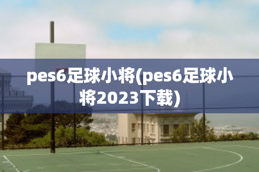 pes6足球小将(pes6足球小将2023下载)