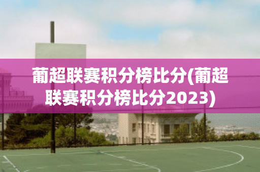 葡超联赛积分榜比分(葡超联赛积分榜比分2023)