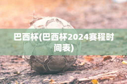 巴西杯(巴西杯2024赛程时间表)