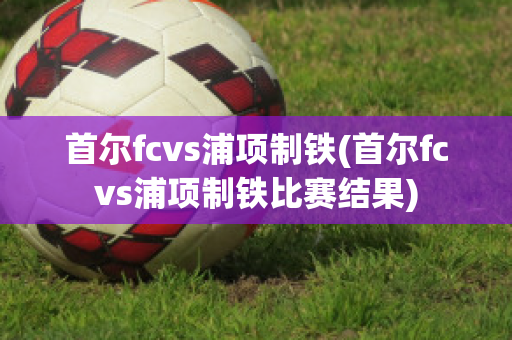 首尔fcvs浦项制铁(首尔fcvs浦项制铁比赛结果)