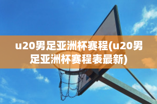 u20男足亚洲杯赛程(u20男足亚洲杯赛程表最新)