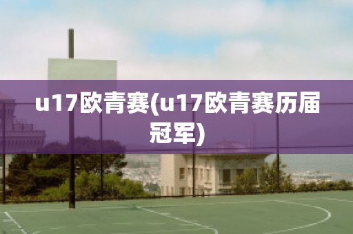 u17欧青赛(u17欧青赛历届冠军)