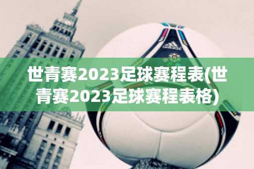 世青赛2023足球赛程表(世青赛2023足球赛程表格)