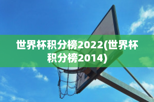 世界杯积分榜2022(世界杯积分榜2014)