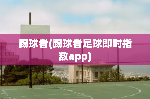 踢球者(踢球者足球即时指数app)