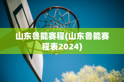 山东鲁能赛程(山东鲁能赛程表2024)