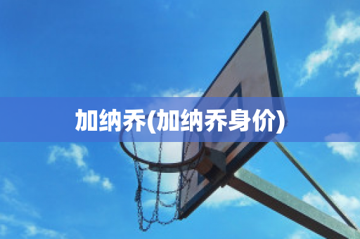 加纳乔(加纳乔身价)