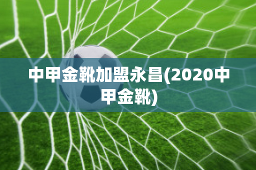 中甲金靴加盟永昌(2020中甲金靴)