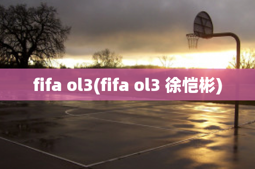 fifa ol3(fifa ol3 徐恺彬)