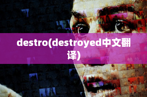 destro(destroyed中文翻译)