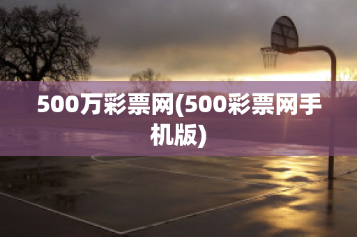 500万彩票网(500彩票网手机版)