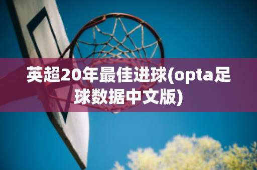 英超20年最佳进球(opta足球数据中文版)