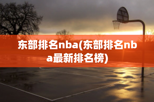 东部排名nba(东部排名nba最新排名榜)