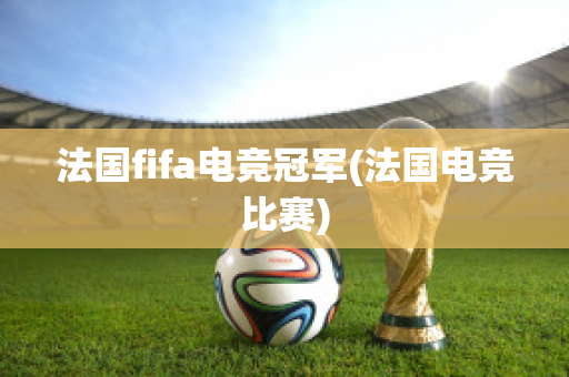 法国fifa电竞冠军(法国电竞比赛)