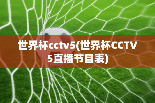 世界杯cctv5(世界杯CCTV5直播节目表)