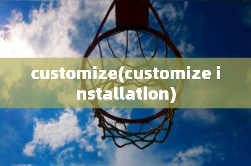 customize(customize installation)