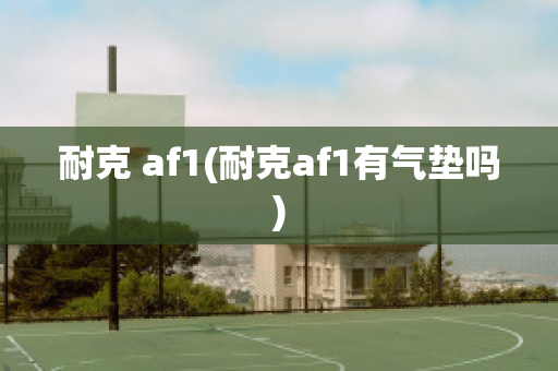 耐克 af1(耐克af1有气垫吗)