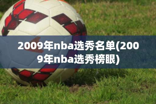 2009年nba选秀名单(2009年nba选秀榜眼)