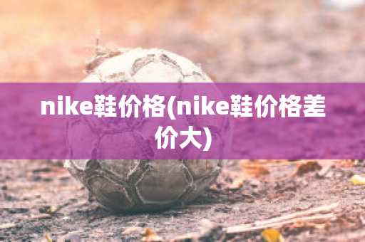 nike鞋价格(nike鞋价格差价大)