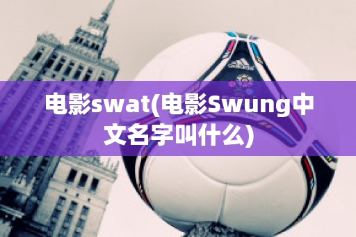 电影swat(电影Swung中文名字叫什么)