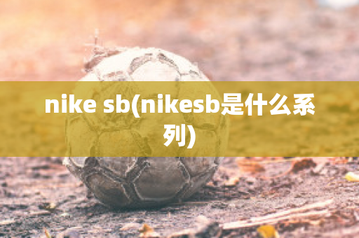 nike sb(nikesb是什么系列)