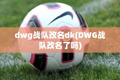 dwg战队改名dk(DWG战队改名了吗)