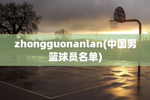 zhongguonanlan(中国男篮球员名单)