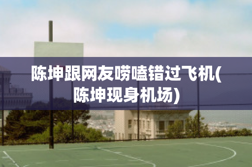 陈坤跟网友唠嗑错过飞机(陈坤现身机场)