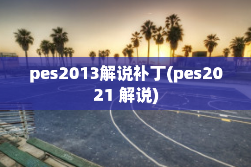 pes2013解说补丁(pes2021 解说)