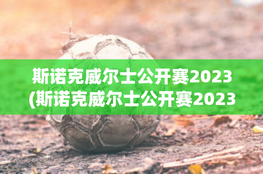 斯诺克威尔士公开赛2023(斯诺克威尔士公开赛2023直播)