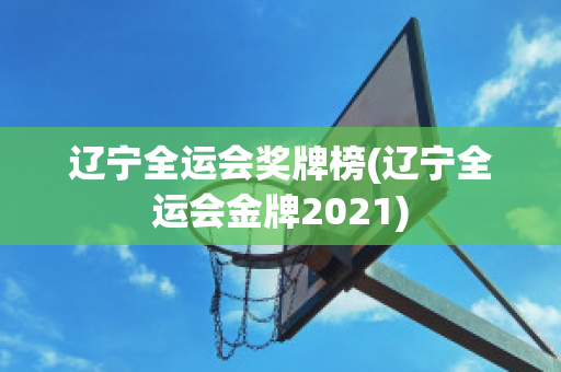 辽宁全运会奖牌榜(辽宁全运会金牌2021)