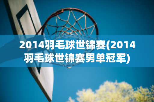 2014羽毛球世锦赛(2014羽毛球世锦赛男单冠军)