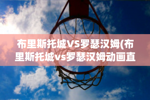 布里斯托城VS罗瑟汉姆(布里斯托城vs罗瑟汉姆动画直播)