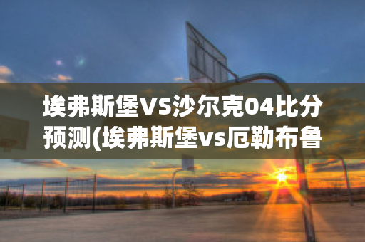 埃弗斯堡VS沙尔克04比分预测(埃弗斯堡vs厄勒布鲁比分)