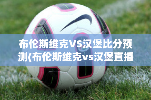 布伦斯维克VS汉堡比分预测(布伦斯维克vs汉堡直播)