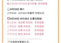 ufc直播哪里看:ufc直播哪里看免费