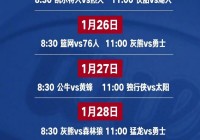 比赛日程:NBA比赛日程