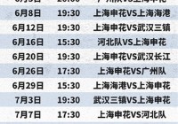 2021中超联赛赛程:2021中超联赛赛程上海海港队