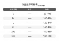 男士t恤尺码对照表:男t恤标准码尺寸对照