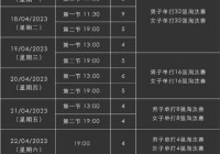 今日比赛:今日球赛时间表