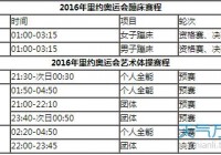 2016奥运会时间:2016奥运会时间及举办地点表