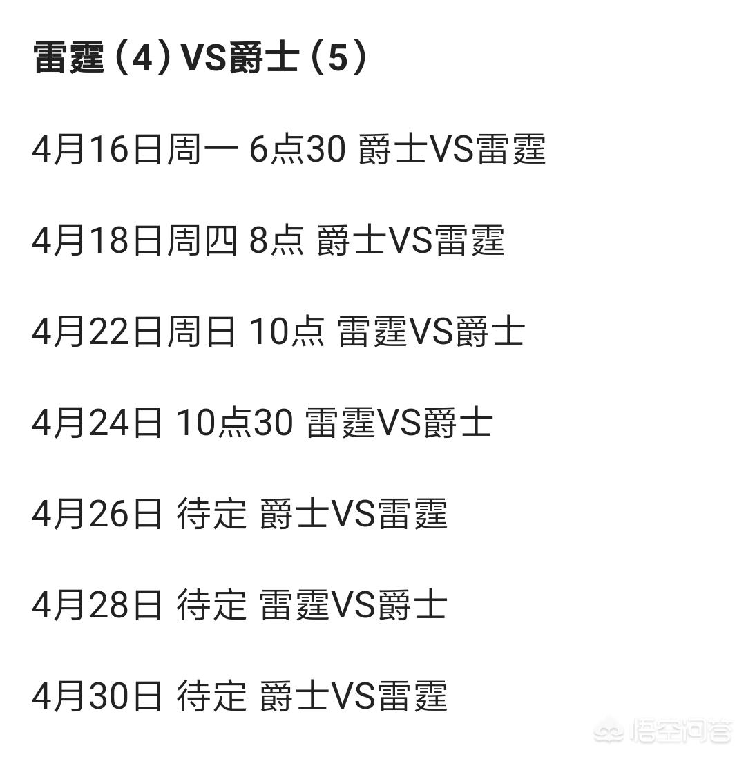 nba季后赛对阵表:2019nba季后赛对阵表